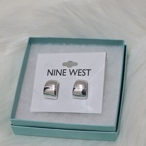 Nine West Shiny Silver Earrings